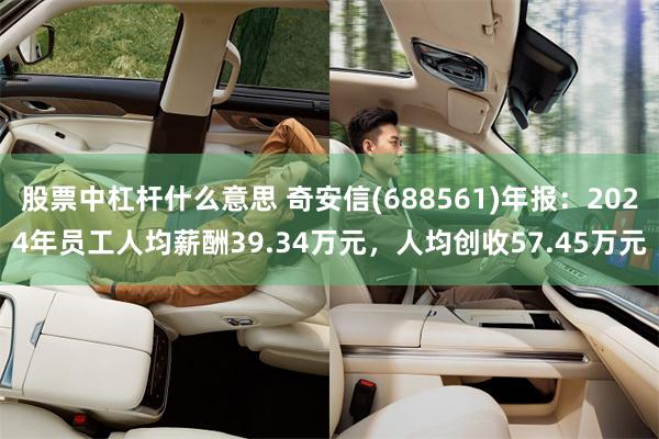 股票中杠杆什么意思 奇安信(688561)年报：2024年员工人均薪酬39.34万元，人均创收57.45万元