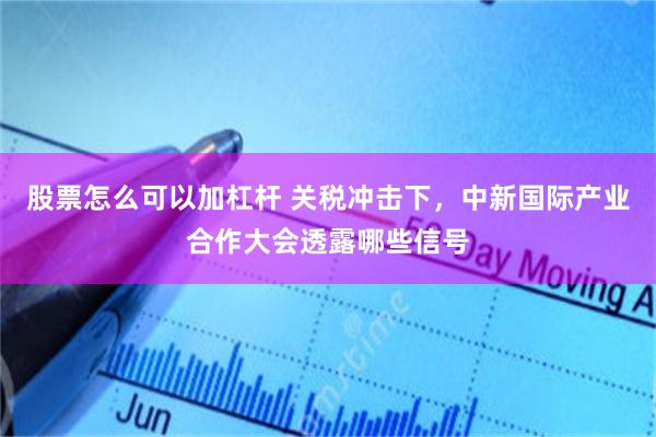 股票怎么可以加杠杆 关税冲击下，中新国际产业合作大会透露哪些信号