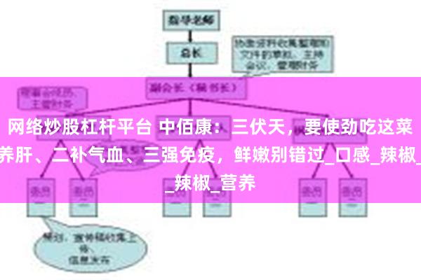 网络炒股杠杆平台 中佰康：三伏天，要使劲吃这菜，一养肝、二补气血、三强免疫，鲜嫩别错过_口感_辣椒_营养