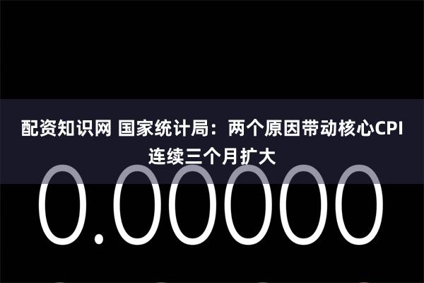 配资知识网 国家统计局：两个原因带动核心CPI连续三个月扩大