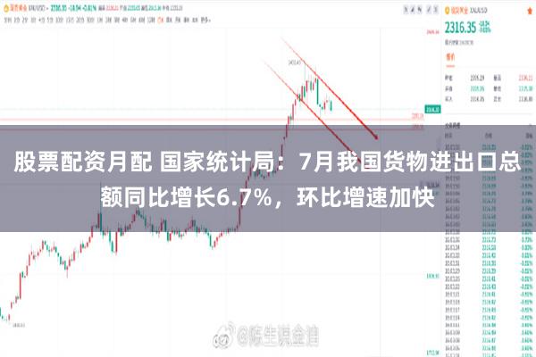 股票配资月配 国家统计局：7月我国货物进出口总额同比增长6.7%，环比增速加快