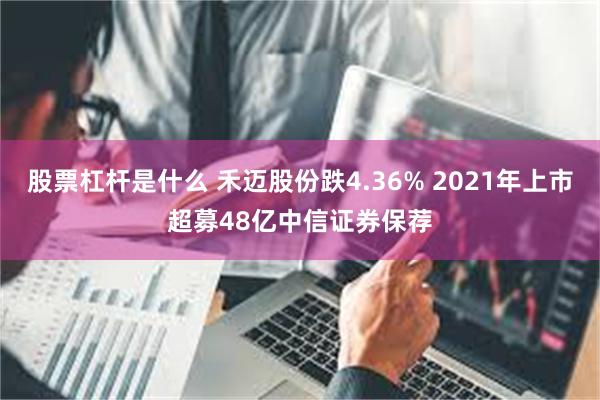 股票杠杆是什么 禾迈股份跌4.36% 2021年上市超募48亿中信证券保荐