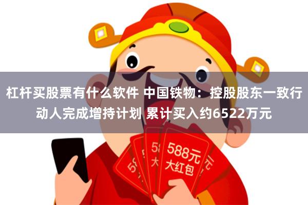 杠杆买股票有什么软件 中国铁物：控股股东一致行动人完成增持计划 累计买入约6522万元