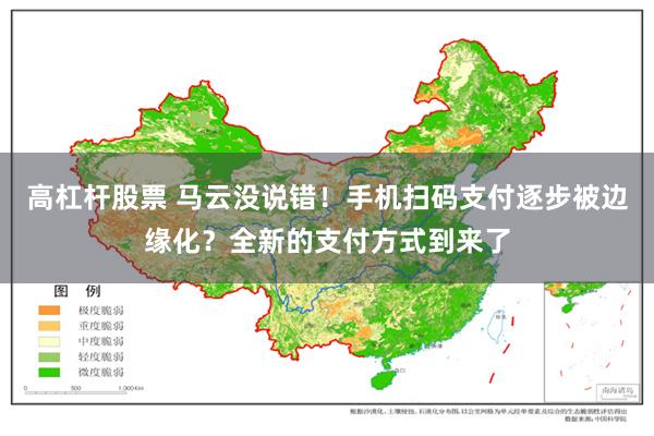 高杠杆股票 马云没说错！手机扫码支付逐步被边缘化？全新的支付方式到来了