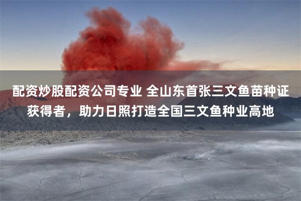 配资炒股配资公司专业 全山东首张三文鱼苗种证获得者，助力日照打造全国三文鱼种业高地