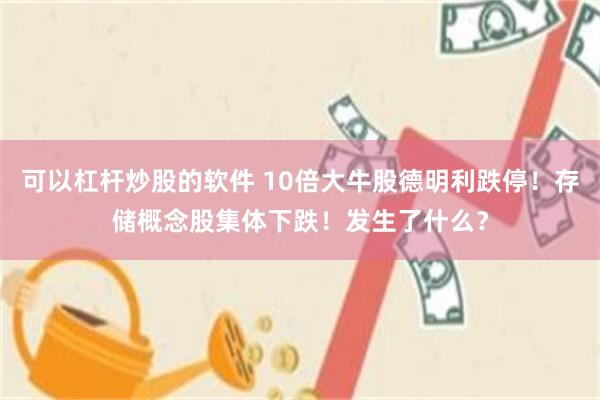 可以杠杆炒股的软件 10倍大牛股德明利跌停！存储概念股集体下跌！发生了什么？