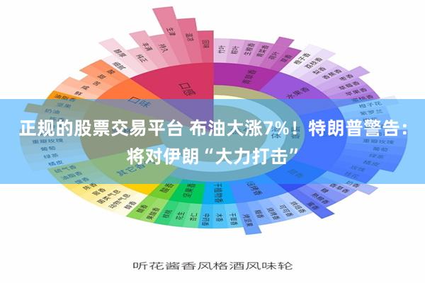 正规的股票交易平台 布油大涨7%！特朗普警告：将对伊朗“大力打击”