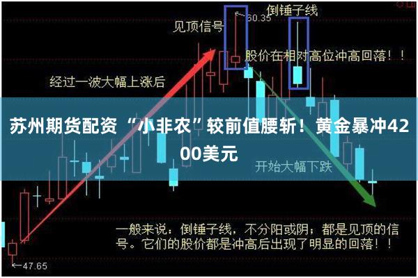 苏州期货配资 “小非农”较前值腰斩！黄金暴冲4200美元