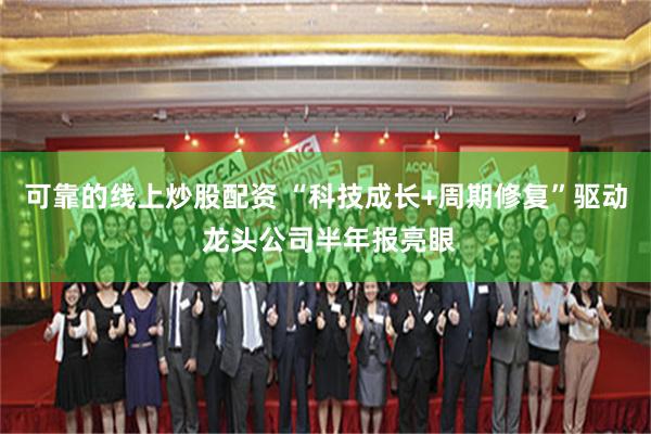 可靠的线上炒股配资 “科技成长+周期修复”驱动 龙头公司半年报亮眼