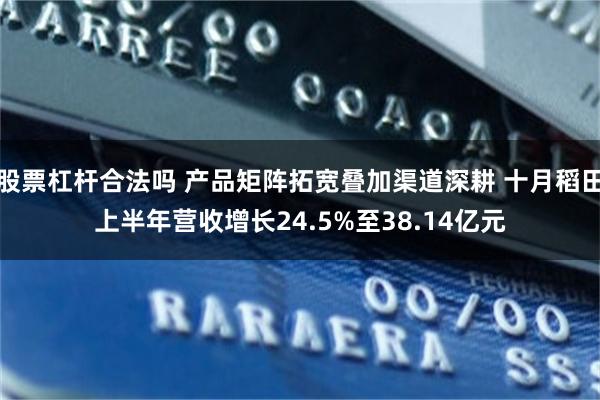 股票杠杆合法吗 产品矩阵拓宽叠加渠道深耕 十月稻田上半年营收增长24.5%至38.14亿元