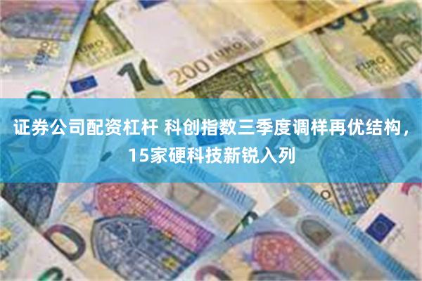 证券公司配资杠杆 科创指数三季度调样再优结构，15家硬科技新锐入列