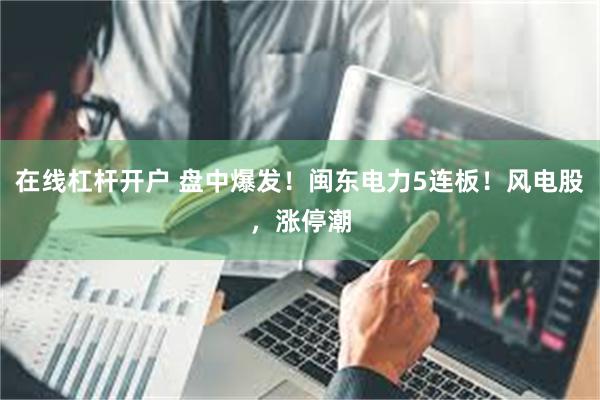 在线杠杆开户 盘中爆发！闽东电力5连板！风电股，涨停潮