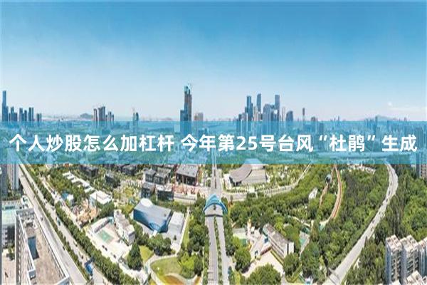 个人炒股怎么加杠杆 今年第25号台风“杜鹃”生成